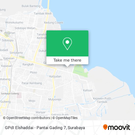 GPdI Elshaddai - Pantai Gading 7 map