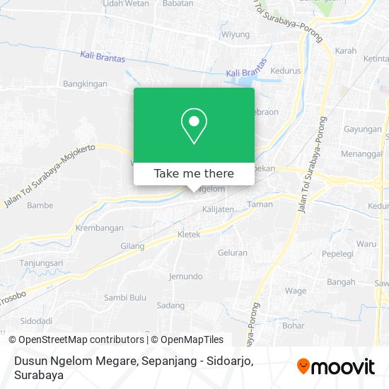 Dusun Ngelom Megare, Sepanjang - Sidoarjo map