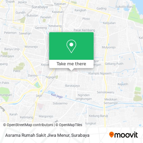 Asrama Rumah Sakit Jiwa Menur map