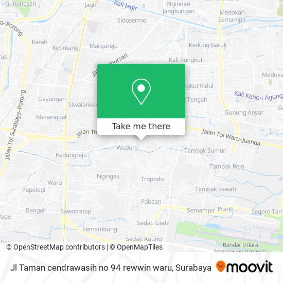 Jl Taman cendrawasih no 94 rewwin waru map