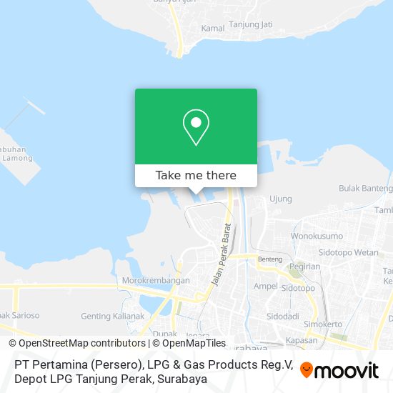 PT Pertamina (Persero), LPG & Gas Products Reg.V, Depot LPG Tanjung Perak map