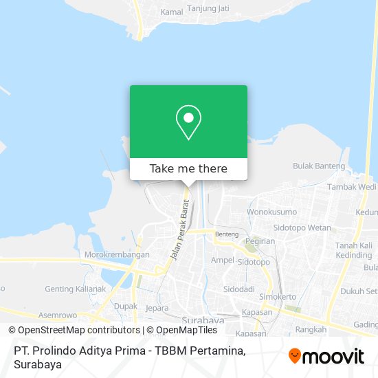 PT. Prolindo Aditya Prima - TBBM Pertamina map