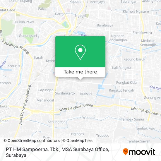 PT HM Sampoerna, Tbk., MSA Surabaya Office map