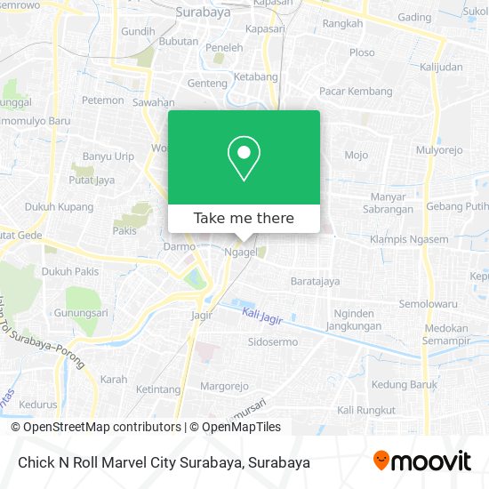 Chick N Roll Marvel City Surabaya map
