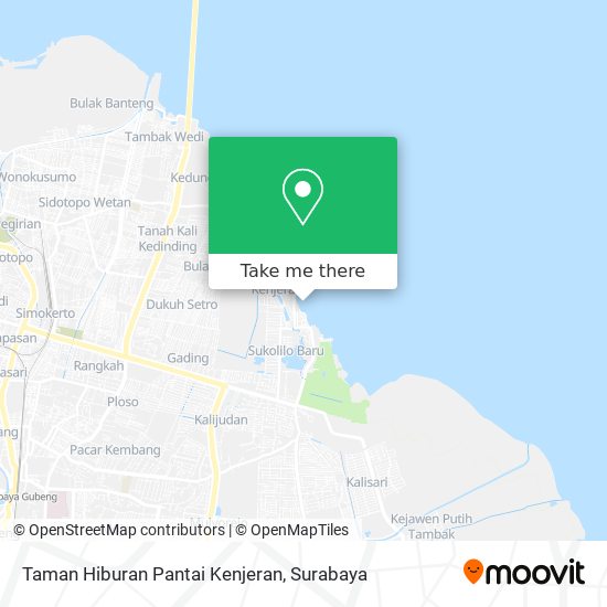 Taman Hiburan Pantai Kenjeran map