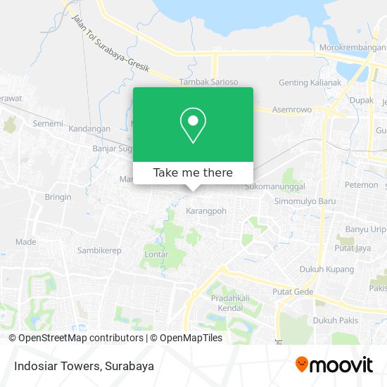 Indosiar Towers map