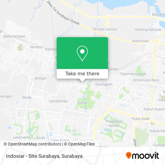 Indosiar - Site Surabaya map