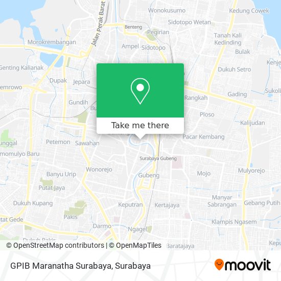 GPIB Maranatha Surabaya map