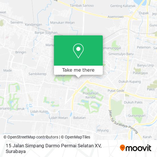 15 Jalan Simpang Darmo Permai Selatan XV map