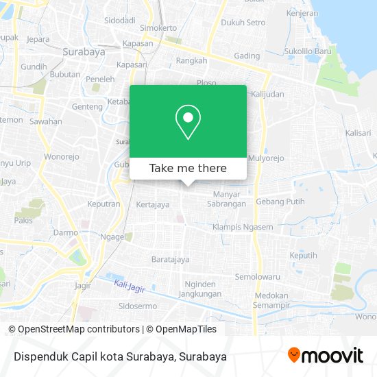 Dispenduk Capil kota Surabaya map