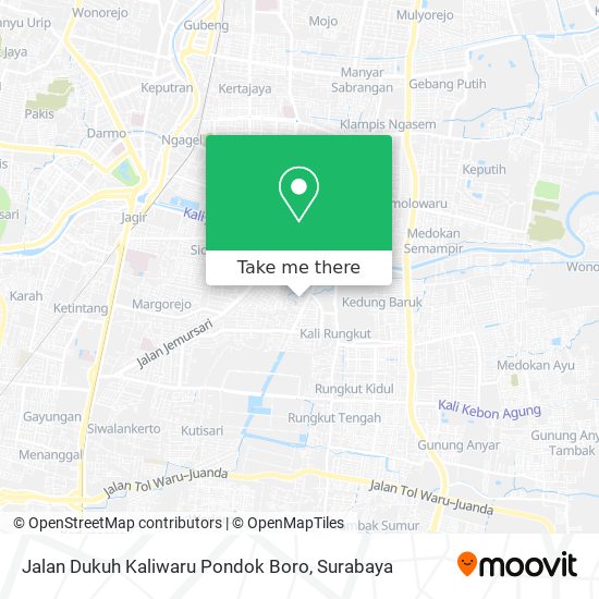 Jalan Dukuh Kaliwaru Pondok Boro map
