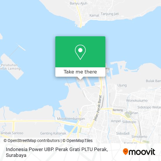 Indonesia Power UBP. Perak Grati PLTU Perak map