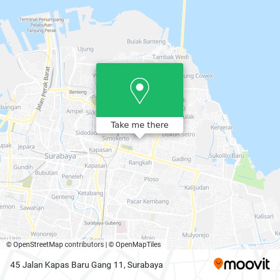 45 Jalan Kapas Baru Gang 11 map