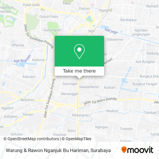 Warung & Rawon Nganjuk Bu Hariman map