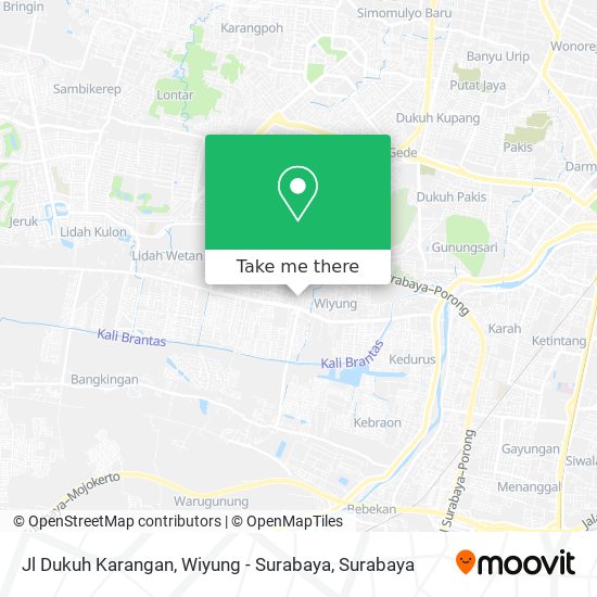 Jl Dukuh Karangan, Wiyung - Surabaya map
