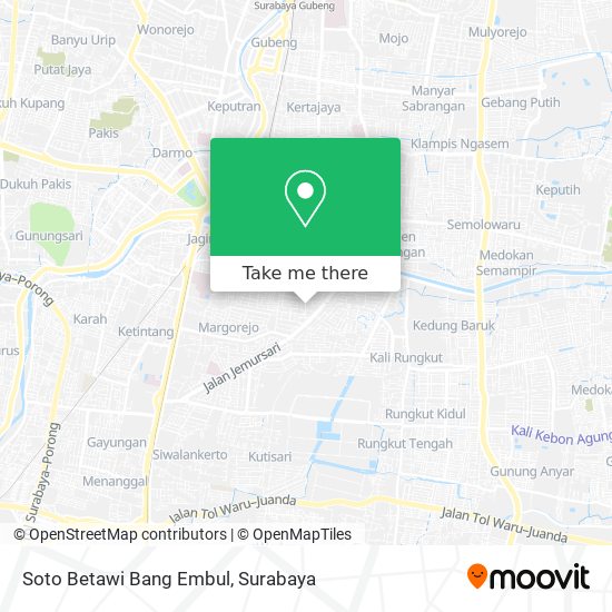 Soto Betawi Bang Embul map