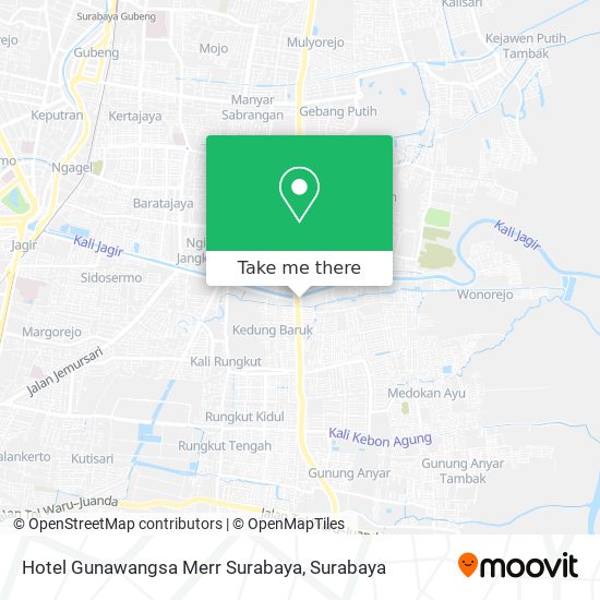 Hotel Gunawangsa Merr Surabaya map