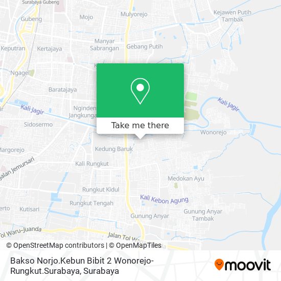 Bakso Norjo.Kebun Bibit 2 Wonorejo-Rungkut.Surabaya map