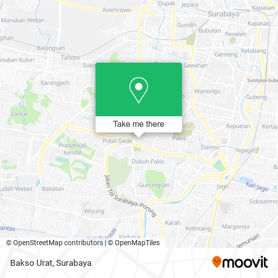 Bakso Urat map