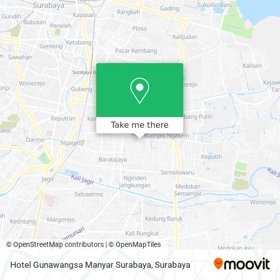 Hotel Gunawangsa Manyar Surabaya map