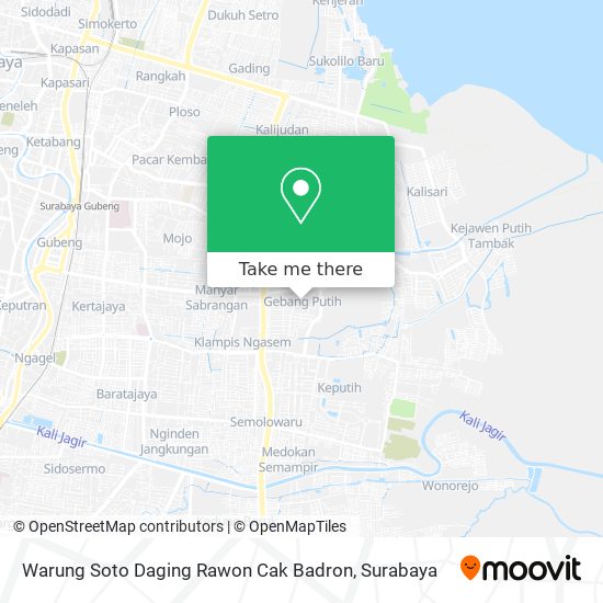Warung Soto Daging Rawon Cak Badron map