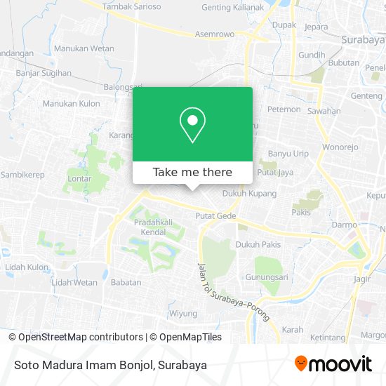 Soto Madura Imam Bonjol map