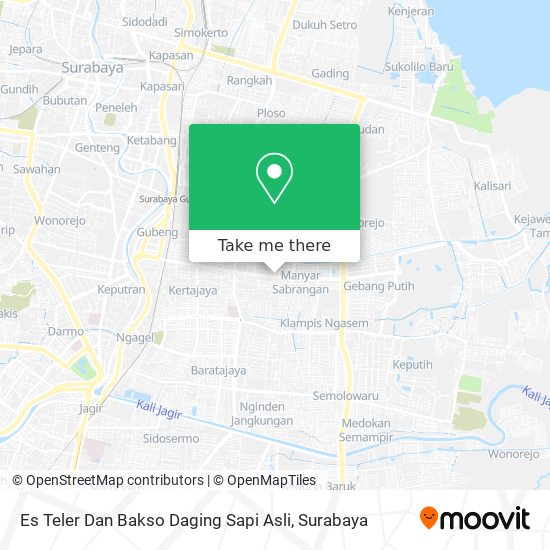 Es Teler Dan Bakso Daging Sapi Asli map