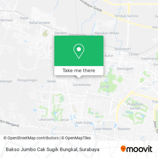Bakso Jumbo Cak Sugik Bungkal map