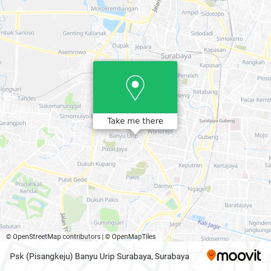 Psk (Pisangkeju) Banyu Urip Surabaya map