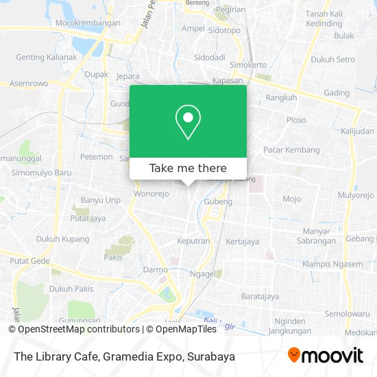 The Library Cafe, Gramedia Expo map