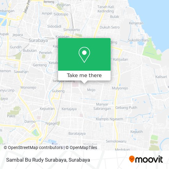 Sambal Bu Rudy Surabaya map