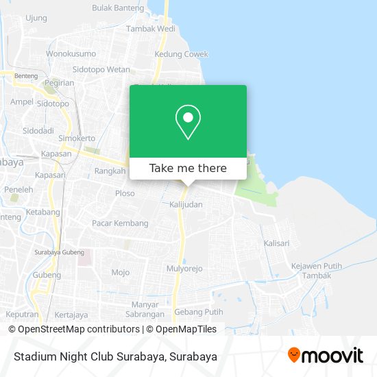 Stadium Night Club Surabaya map