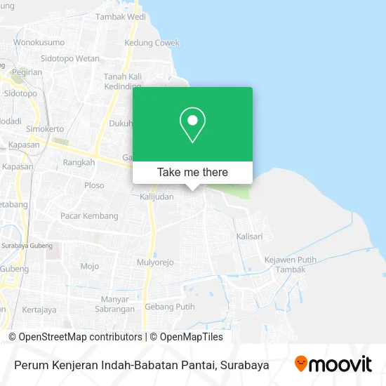 Perum Kenjeran Indah-Babatan Pantai map