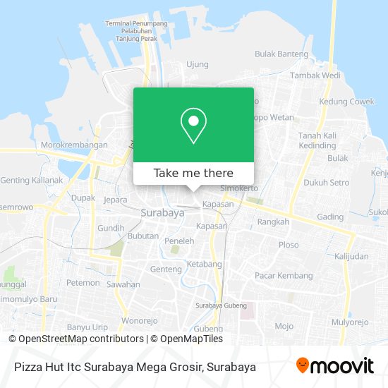 Pizza Hut Itc Surabaya Mega Grosir map