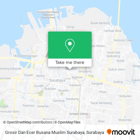 Grosir Dan Ecer Busana Muslim Surabaya map
