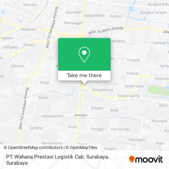 PT. Wahana Prestasi Logistik Cab. Surabaya map