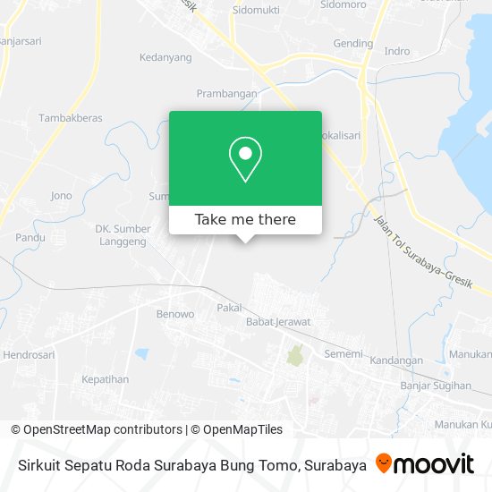 Sirkuit Sepatu Roda Surabaya Bung Tomo map