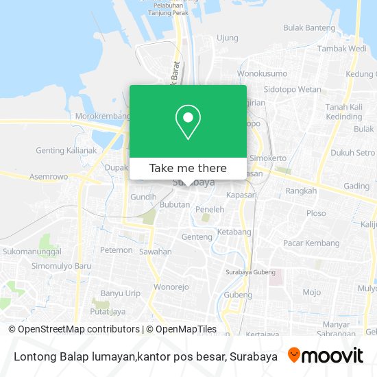 Lontong Balap lumayan,kantor pos besar map