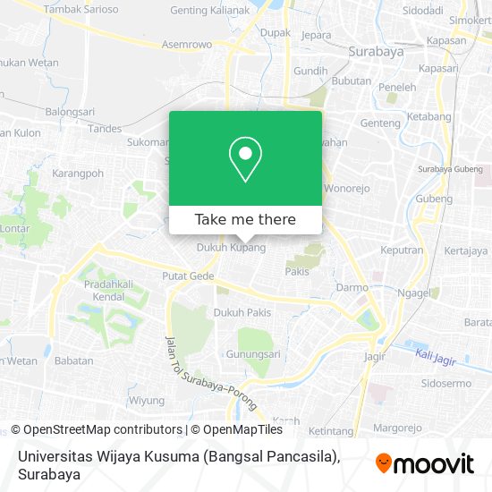Universitas Wijaya Kusuma (Bangsal Pancasila) map