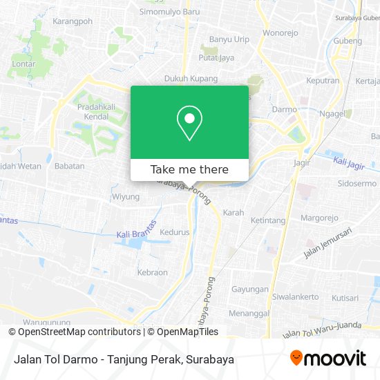 Jalan Tol Darmo - Tanjung Perak map