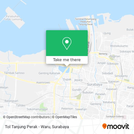 Tol Tanjung Perak - Waru map