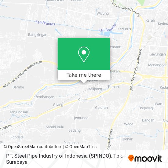 PT. Steel Pipe Industry of Indonesia (SPINDO), Tbk. map