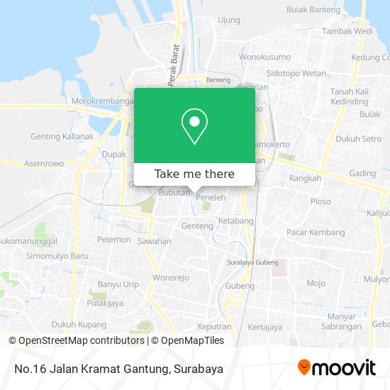 No.16 Jalan Kramat Gantung map