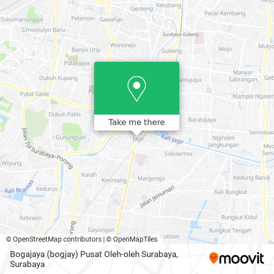 Bogajaya (bogjay) Pusat Oleh-oleh Surabaya map