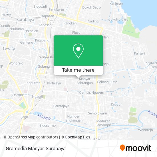 Gramedia Manyar map