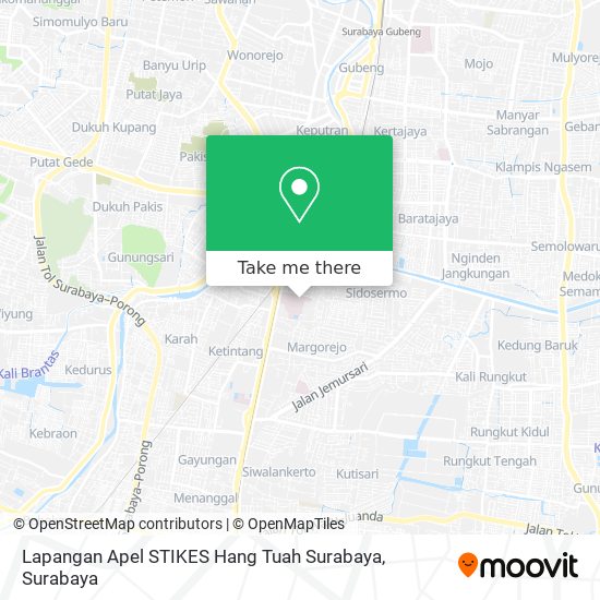 Lapangan Apel STIKES Hang Tuah Surabaya map