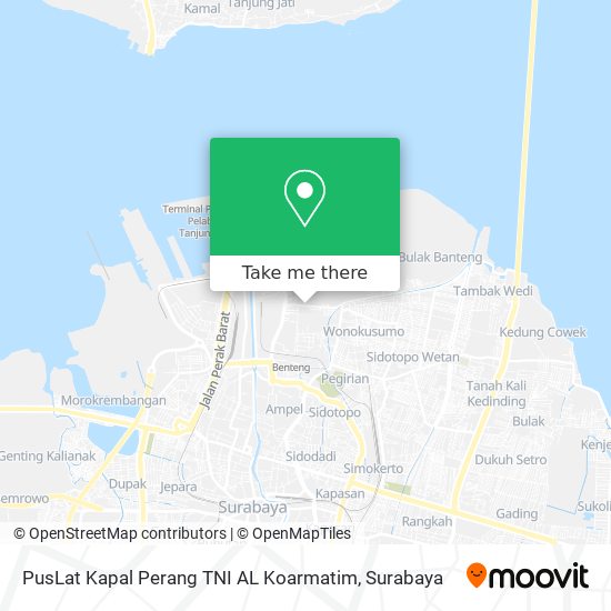 PusLat Kapal Perang TNI AL Koarmatim map