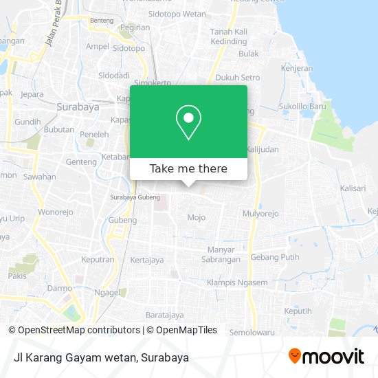 Jl Karang Gayam wetan map