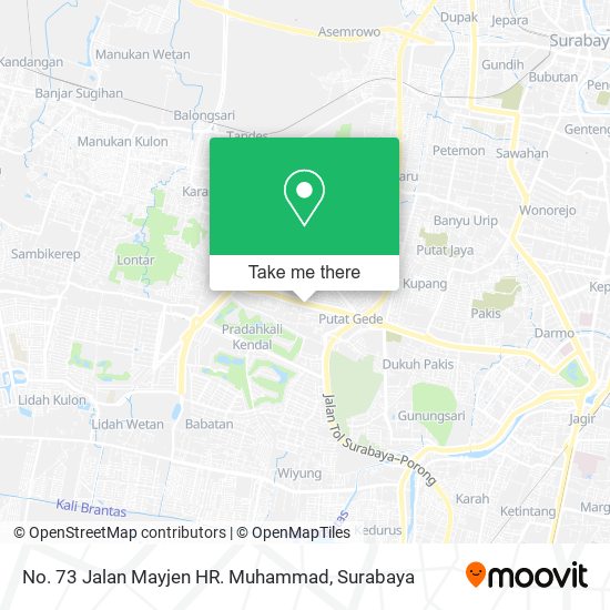 No. 73 Jalan Mayjen HR. Muhammad map