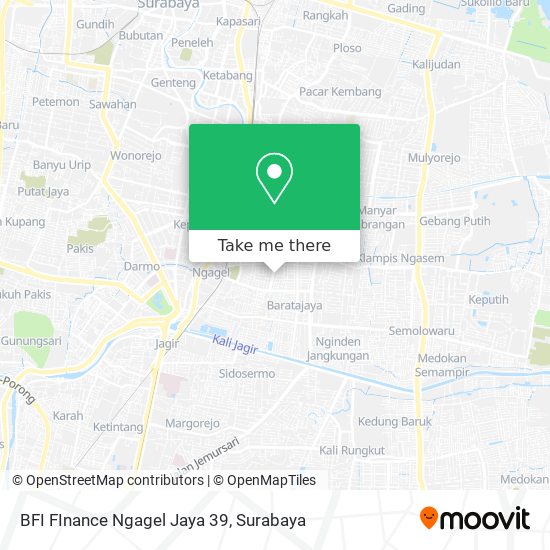 BFI FInance Ngagel Jaya 39 map